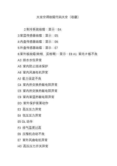 新科立式空调e4是什么故障代码