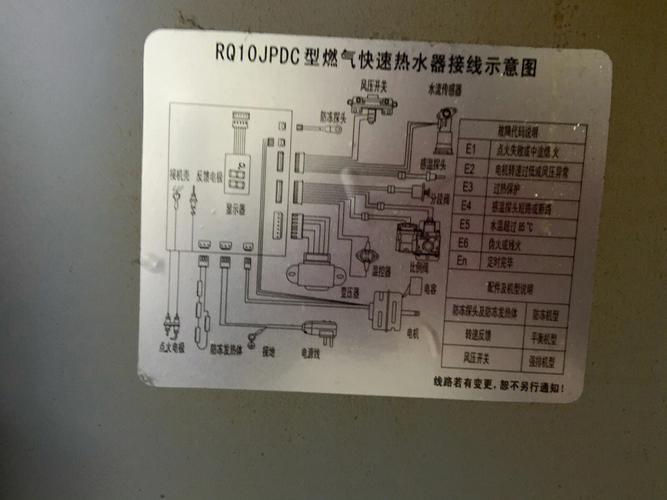 热水器e2代码故障